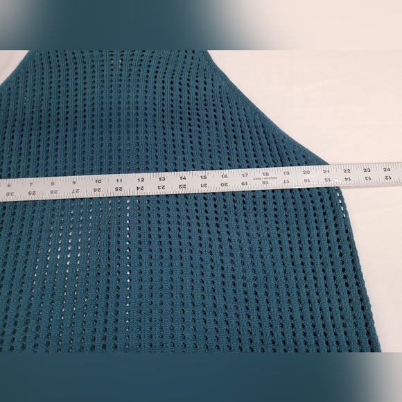 Halogen Knit Tank Top Sleeveless Open Weave 100% Cotton Blend Size XXL - Picture 9 of 9